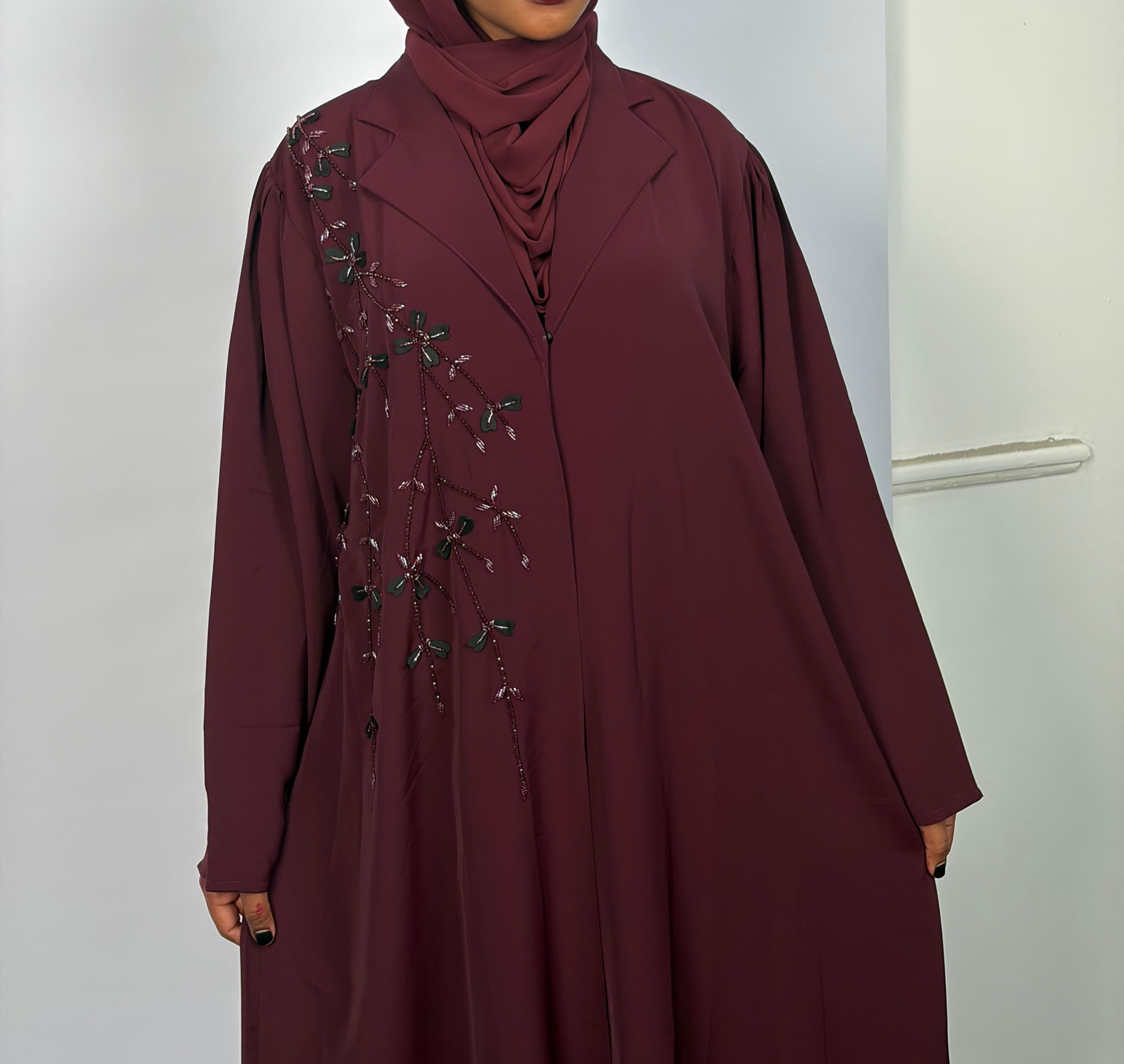 Liyan maroon abaya 