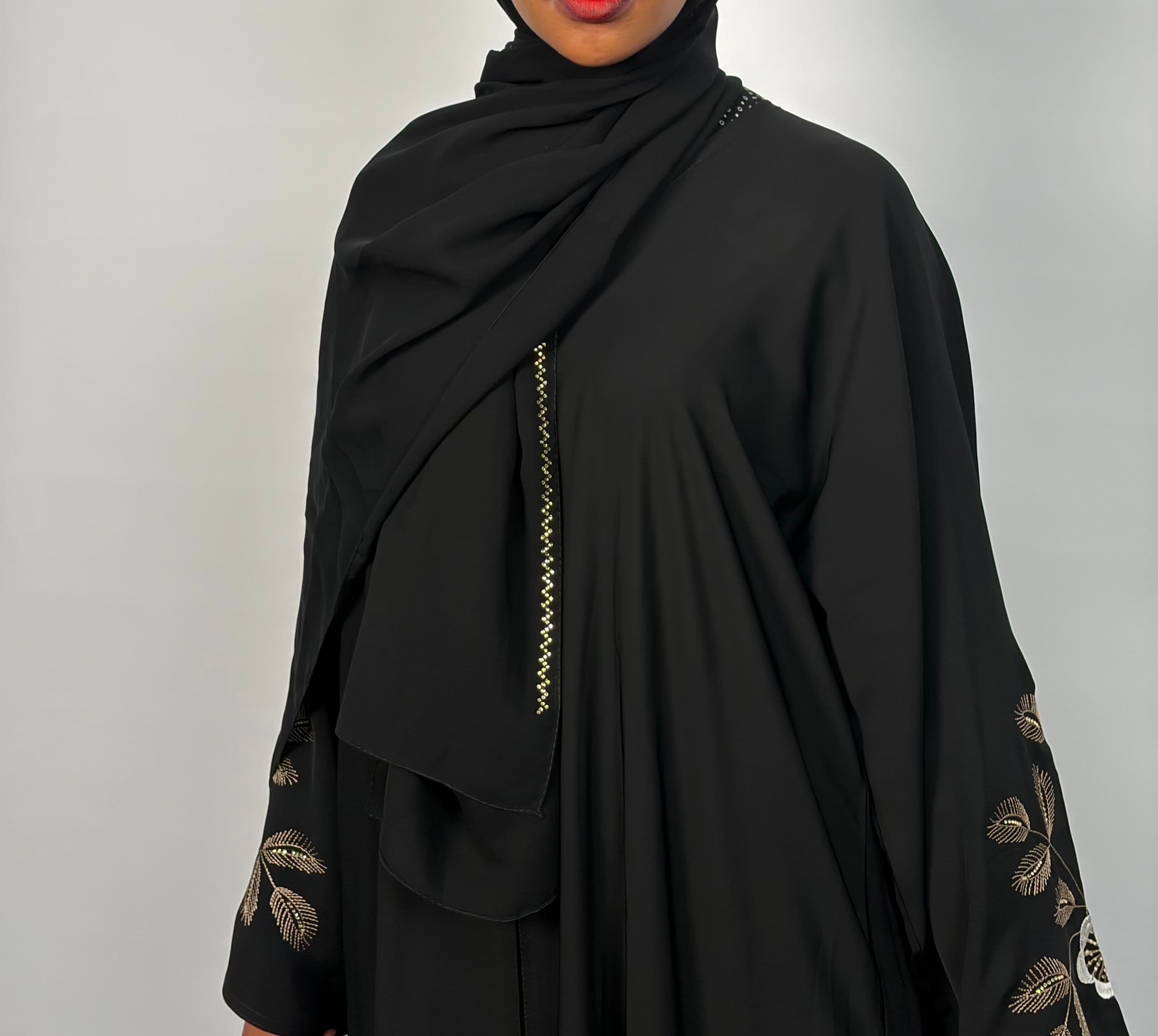 Noor leaf abaya 